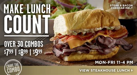 Longhorn Steakhouse Lunch Combos