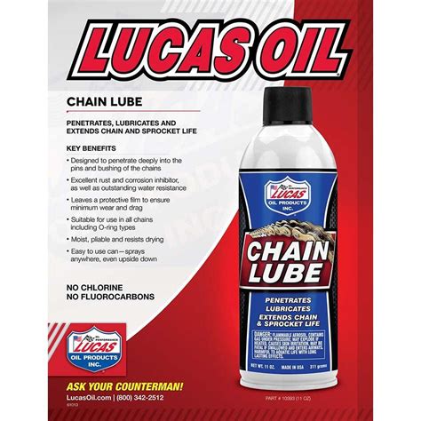 Lucas Oil Chain Lube logo