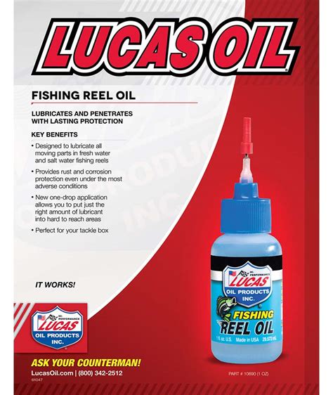 Lucas Oil Fishing Reel Oil logo