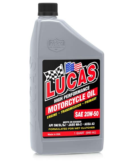 Lucas Oil High Performance Motorcycle Oil logo