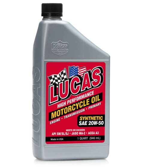 Lucas Oil Synthetic Motorcycle Oil logo