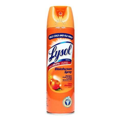 Lysol Disinfectant Spray Citrus Meadows logo