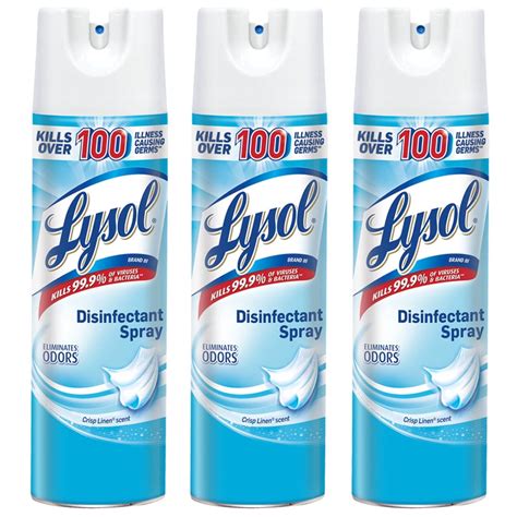 Lysol Disinfectant Spray Crisp Linen logo