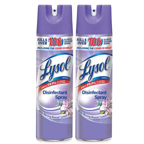 Lysol Disinfectant Spray Early Morning Breeze logo