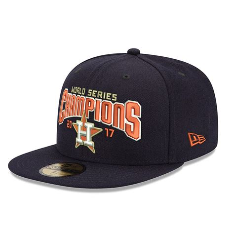 MLB Shop Men's Houston Astros Navy 2017 World Series Champions 59FIFTY Fitted Hat photo