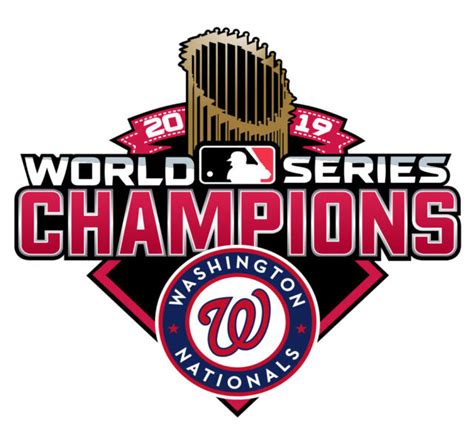 MLB Shop Washington Nationals Authentic 2019 World Series Champions Logo Baseball logo