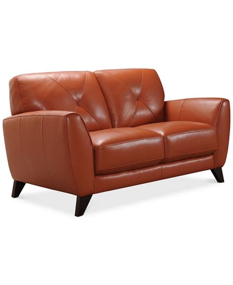 Macy's Myia Leather Sofa