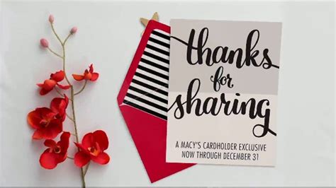 Macy's TV Spot, 'Thanks for Sharing: Cardholders'