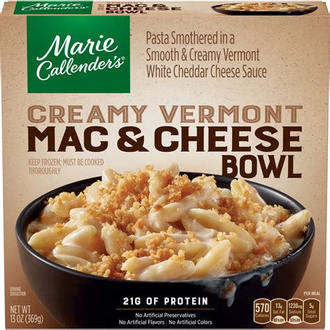 Marie Callender's Creamy Vermont Mac & Cheese Bowl logo