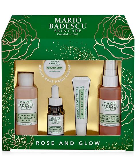 Mario Badescu Skin Care Created For Macy’s 5-Pc. Rose and Glow Set logo