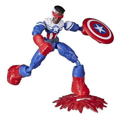 Marvel (Hasbro) Bend And Flex 6-Inch Flexible Captain America Action Figure
