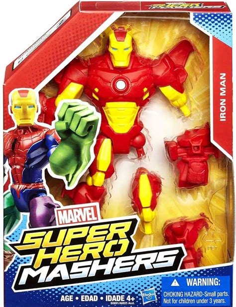 Marvel (Hasbro) Marvel Super Hero Mashers Iron Man Figure logo