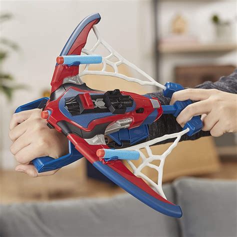 Marvel (Hasbro) Spider-Man Web Shots Spiderbolt NERF Powered Blaster Toy logo