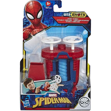Marvel (Hasbro) Spider-Man Web Shots Twist Strike Blaster Toy