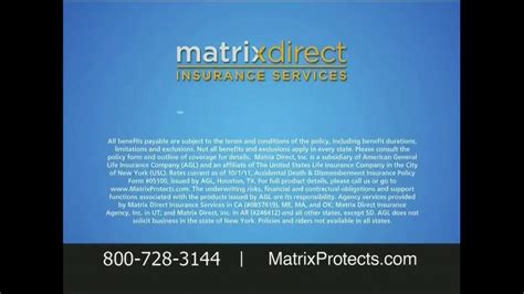 Matrix Direct TV Spot, 'Accidents Happen'