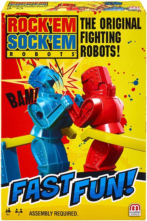Mattel Games Rock 'Em Sock 'Em Robots