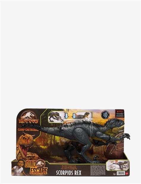 Mattel Jurassic World Slash 'N Battle Stinger Dino logo