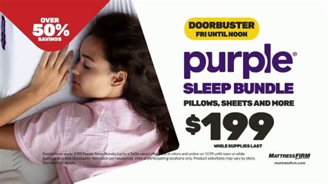Mattress Firm Black Friday Sale TV commercial - Serta PerfectSleeper and Purple Bundle