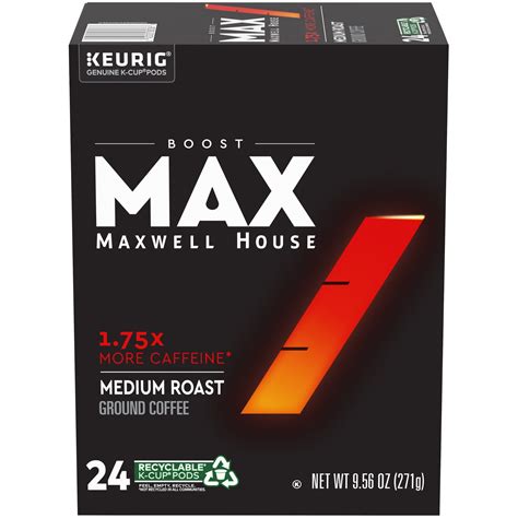 Maxwell House MAX Boost 1.75x Caffeine K-CUP Pods commercials