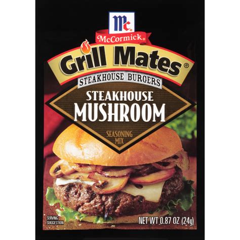 McCormick Grill Mates Burger Seasons: Steakhouse Mushroom logo