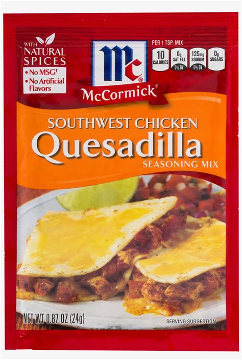 McCormick Quesadilla: Southwest Chicken