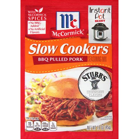 McCormick Slow Cookers Pull Pork Mix logo