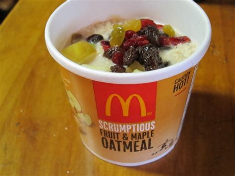 McDonald's Fruit & Maple Oatmeal
