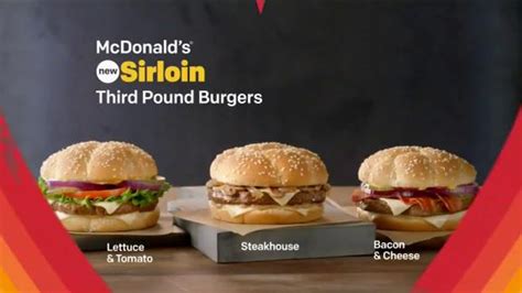 McDonald's Lettuce & Tomato Sirloin Third Pound Burger logo