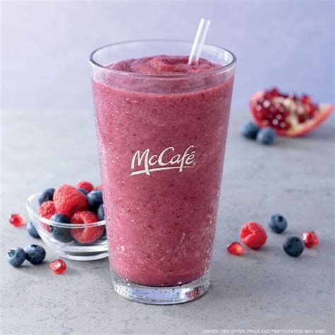 McDonald's McCafe Blueberry Pomegranate Smoothie