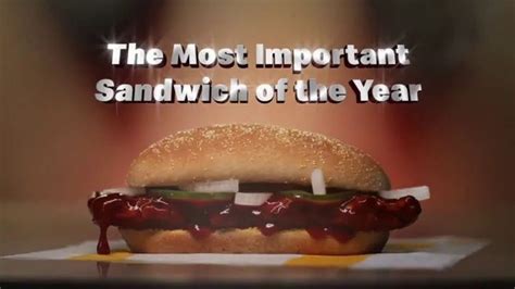 McDonald's McRib TV Spot, 'A Sandwich You Set a Reminder For' featuring Brian Cox