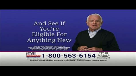 Medicare Coverage Helpline TV Spot, 'Annual Enrollment Period' Featuring William Devane created for Medicare Coverage Helpline