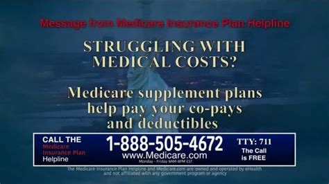 Medicare Health Reform Hotline TV commercial - Medical Supplement Plan