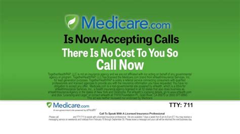 Medicare.com TV Spot, 'Now Accepting Calls' created for Medicare.com