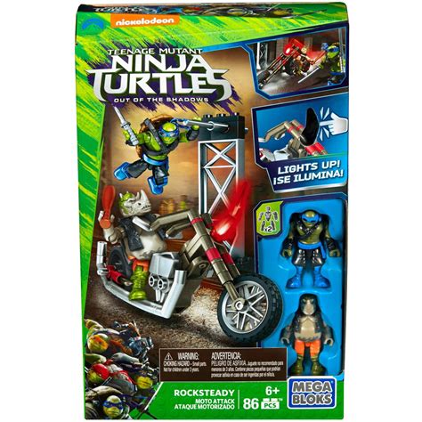 Mega Bloks TMNT: Out of The Shadows Rocksteady Moto Attack Playset