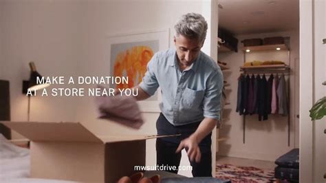 Mens Wearhouse Suit Drive TV commercial - Throwback and Donate