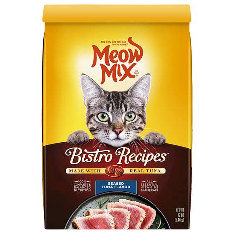 Meow Mix Bistro Recipes Seared Tuna Flavor logo