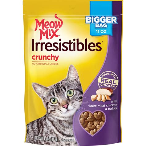 Meow Mix Irresistibles Crunchy logo