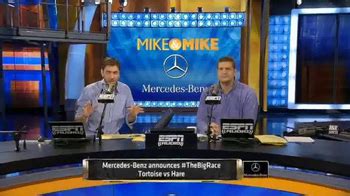 Mercedes-Benz Super Bowl 2015 Teaser TV Spot, 'Mike & Mike Debate Big Race' featuring Robert Bogue