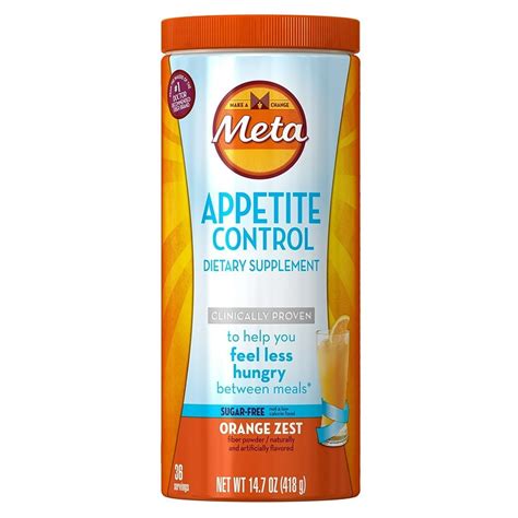 Metamucil Appetite Control Sugar-Free Orange Zest logo