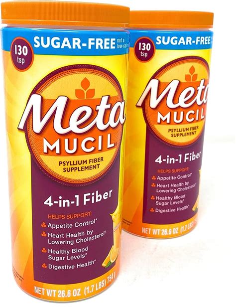 Metamucil MultiHealth Fiber Sugar-Free Orange Smooth