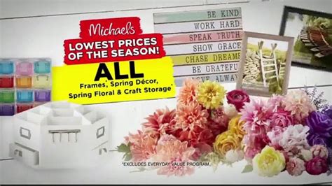 Michaels Lowest Prices of the Season TV commercial - Canvas, Beads, Spring and Easter Decor