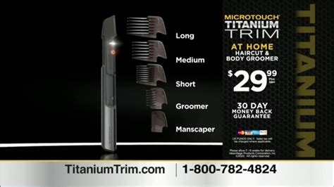 MicroTouch Titanium Trim TV commercial - If You Can Comb It, You Can Cut It