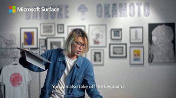 Microsoft Surface Pro 8 TV commercial - Daisuke Okamoto