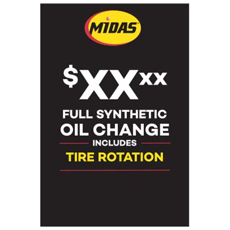 Midas Full Synthetic Oil Change logo