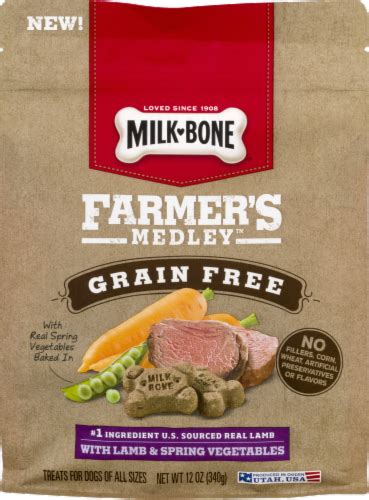 Milk-Bone Farmer’s Medley Grain Free With Lamb and Spring Vegetables Biscuits commercials
