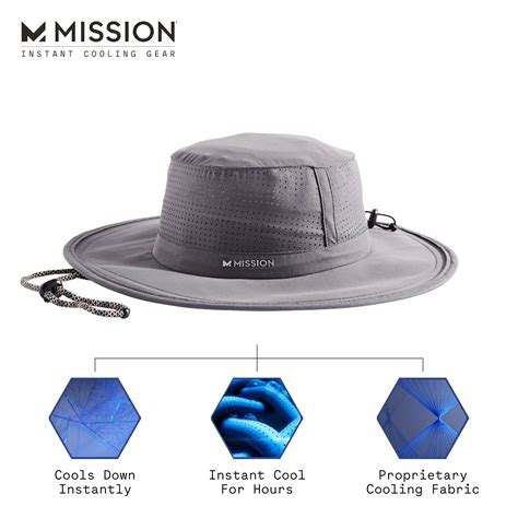 Mission Cooling Adjustable Booney Hat logo