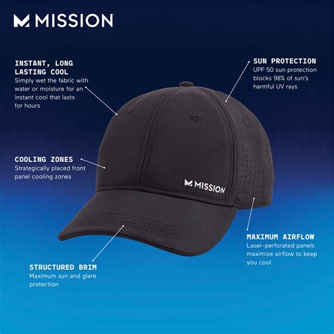 Mission Cooling Performance Hat logo