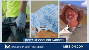 Mission Cooling TV Spot, 'Instant Cooling Fabrics'