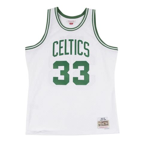 Mitchell & Ness Nostalgia Co. Boston Celtics Road Larry Bird Authentic 1985-86 Jersey logo
