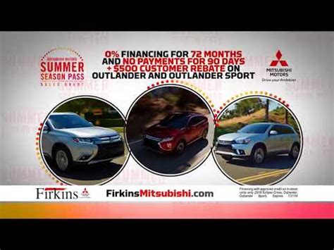 Mitsubishi Summer Season Pass Sales Event TV commercial - Take Back Summer